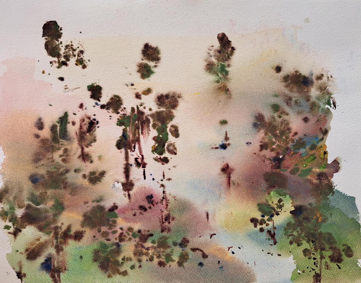 Päivi Kukkasniemi akvarelli Kesäkuussa Grassinassa